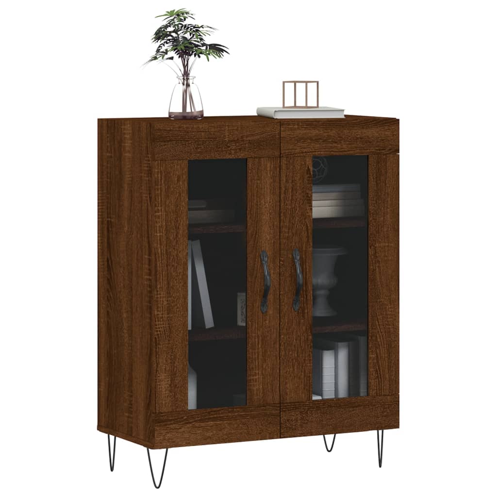 Sideboard Braun Eichen-Optik 69,5x34x90 cm Holzwerkstoff