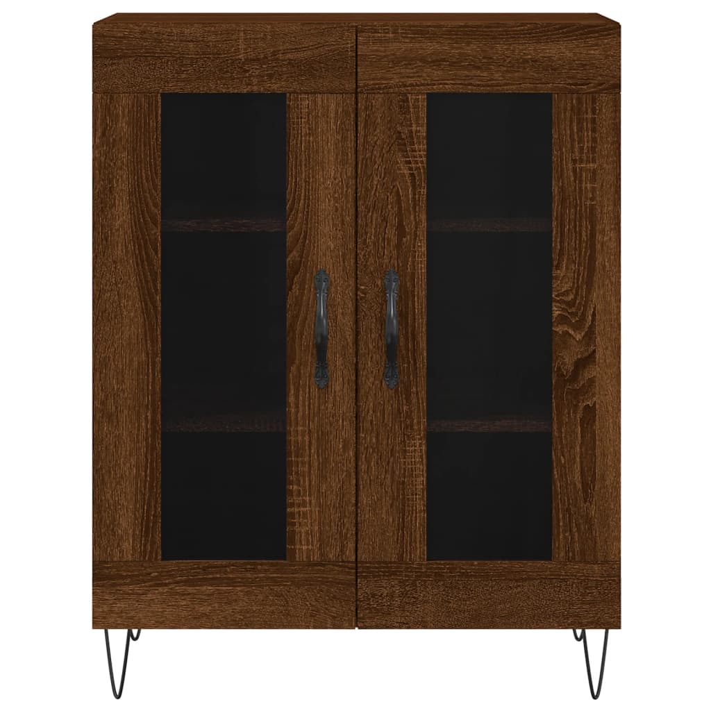 Sideboard Braun Eichen-Optik 69,5x34x90 cm Holzwerkstoff