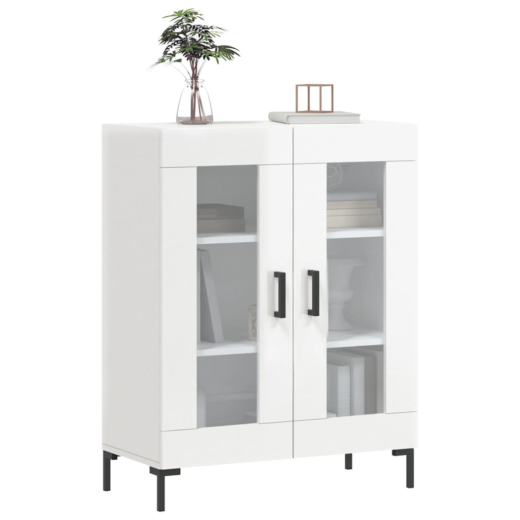 Sideboard Hochglanz-Weiß 69,5x34x90 cm Holzwerkstoff