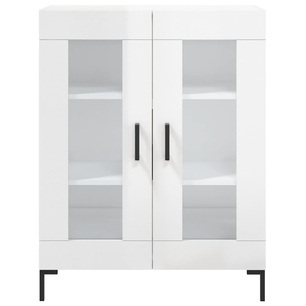 Sideboard Hochglanz-Weiß 69,5x34x90 cm Holzwerkstoff