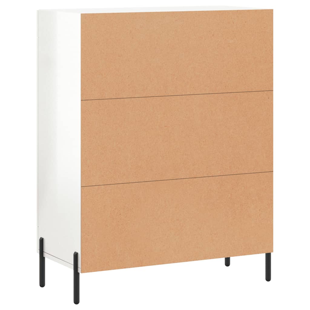 Sideboard Hochglanz-Weiß 69,5x34x90 cm Holzwerkstoff