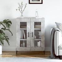 Thumbnail for Sideboard Betongrau 69,5x34x90 cm Holzwerkstoff