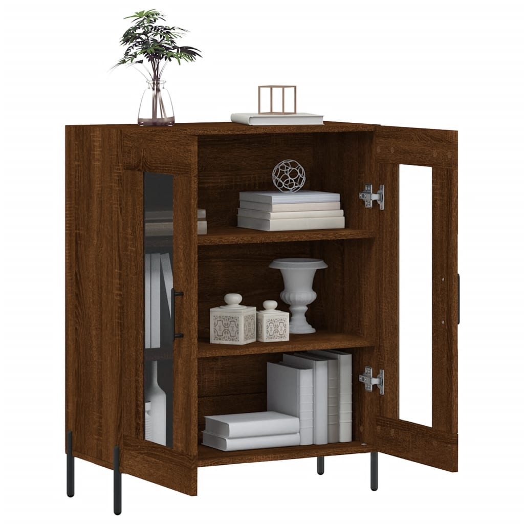 Sideboard Braun Eichen-Optik 69,5x34x90 cm Holzwerkstoff