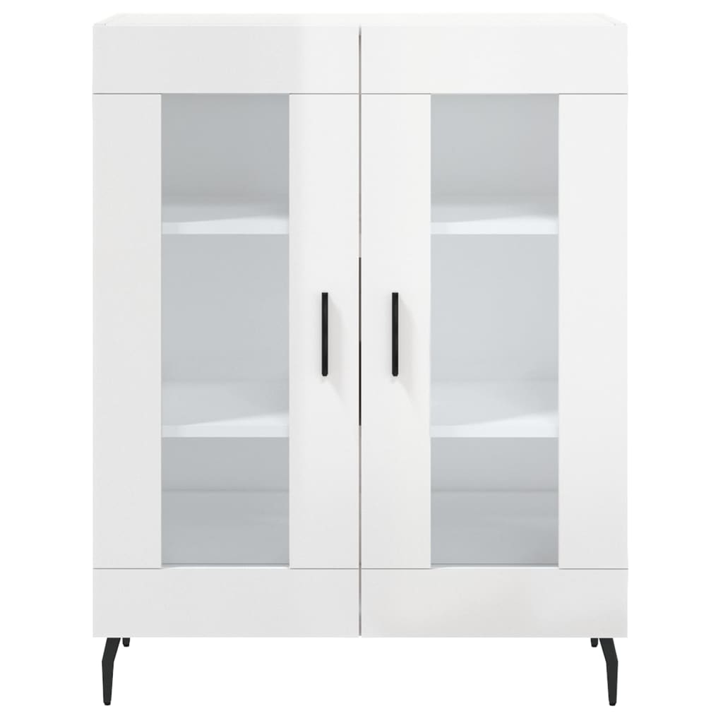 Sideboard Hochglanz-Weiß 69,5x34x90 cm Holzwerkstoff