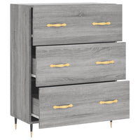 Thumbnail for Sideboard Grau Sonoma 69,5x34x90 cm Holzwerkstoff
