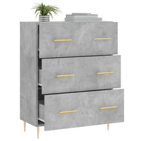 Thumbnail for Sideboard Betongrau 69,5x34x90 cm Holzwerkstoff