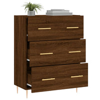 Thumbnail for Sideboard Braun Eichen-Optik 69,5x34x90 cm Holzwerkstoff