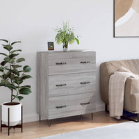 Thumbnail for Sideboard Grau Sonoma 69,5x34x90 cm Holzwerkstoff