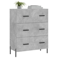 Thumbnail for Sideboard Betongrau 69,5x34x90 cm Holzwerkstoff