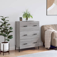 Thumbnail for Sideboard Grau Sonoma 69,5x34x90 cm Holzwerkstoff