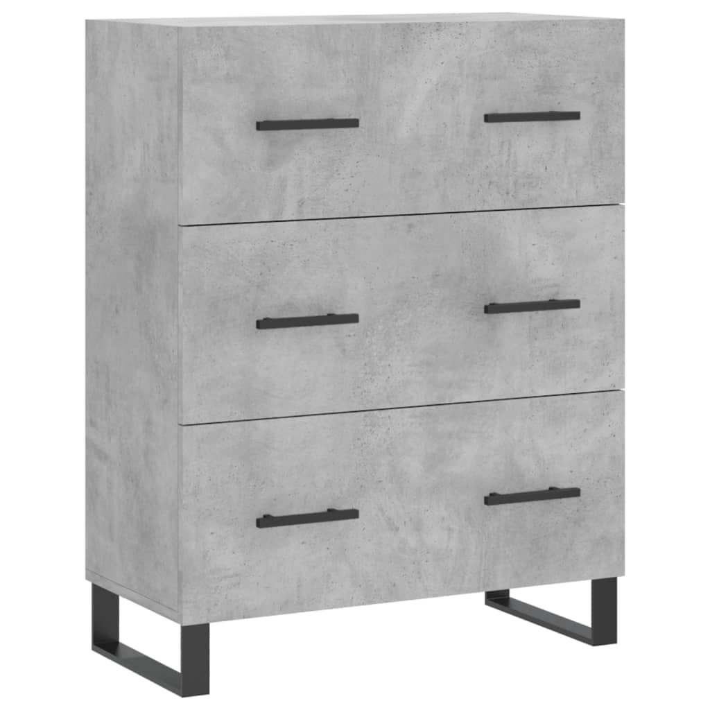 Sideboard Betongrau 69,5x34x90 cm Holzwerkstoff