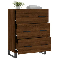 Thumbnail for Sideboard Braun Eichen-Optik 69,5x34x90 cm Holzwerkstoff
