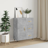 Thumbnail for Sideboard Betongrau 69,5x34x90 cm Holzwerkstoff