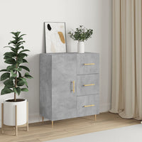 Thumbnail for Sideboard Betongrau 69,5x34x90 cm Holzwerkstoff