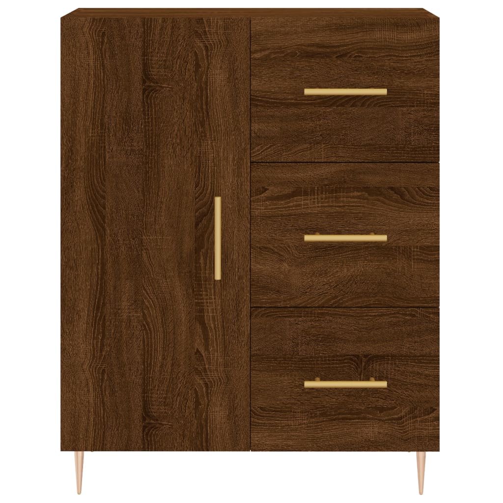 Sideboard Braun Eichen-Optik 69,5x34x90 cm Holzwerkstoff