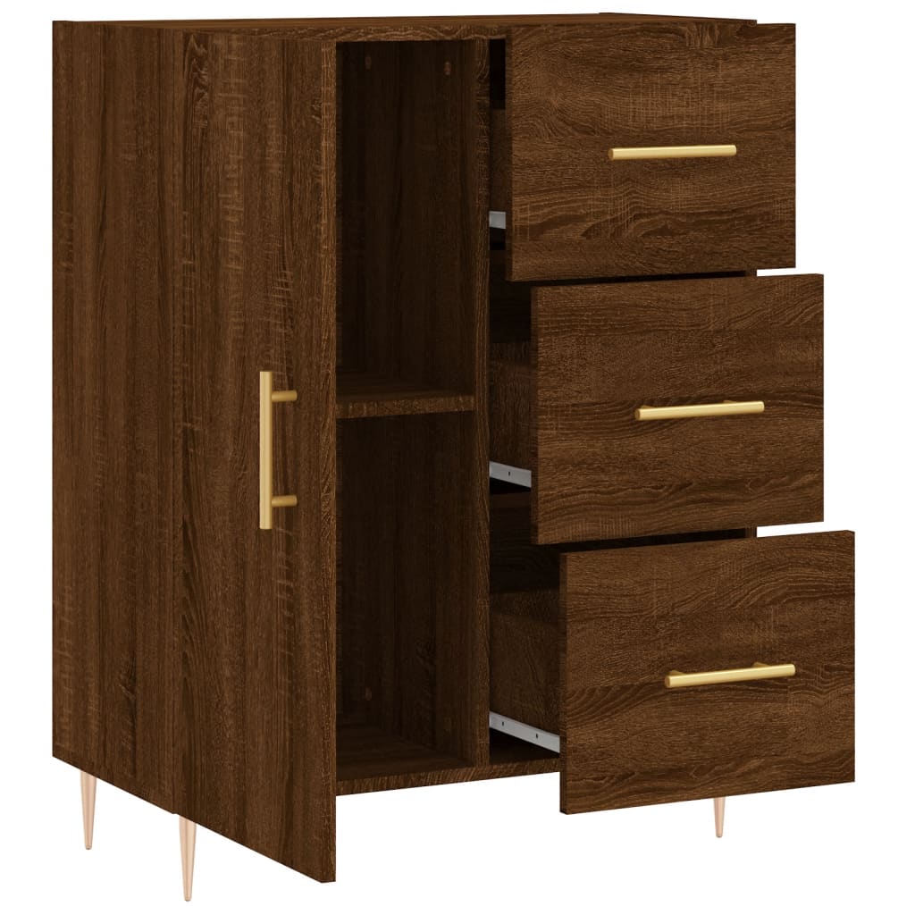 Sideboard Braun Eichen-Optik 69,5x34x90 cm Holzwerkstoff