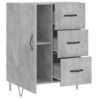 Thumbnail for Sideboard Betongrau 69,5x34x90 cm Holzwerkstoff