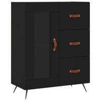 Thumbnail for Sideboard Schwarz 69,5x34x90 cm Holzwerkstoff