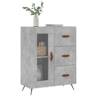 Thumbnail for Sideboard Betongrau 69,5x34x90 cm Holzwerkstoff