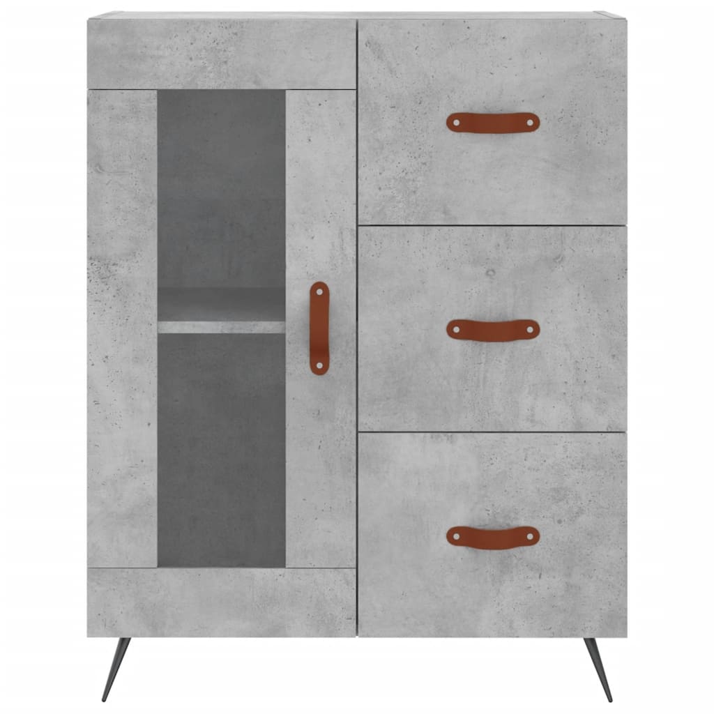 Sideboard Betongrau 69,5x34x90 cm Holzwerkstoff