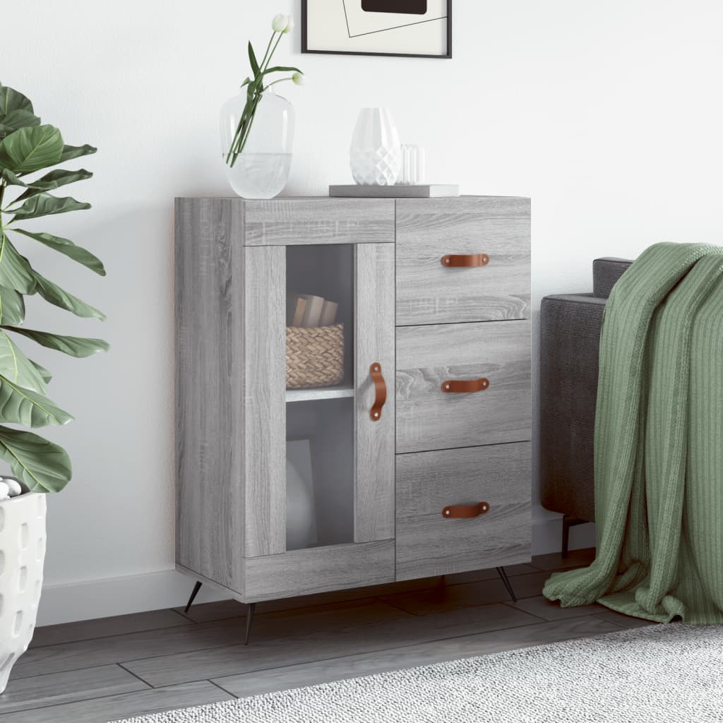 Sideboard Grau Sonoma 69,5x34x90 cm Holzwerkstoff