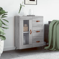 Thumbnail for Sideboard Grau Sonoma 69,5x34x90 cm Holzwerkstoff
