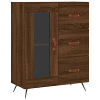 Thumbnail for Sideboard Braun Eichen-Optik 69,5x34x90 cm Holzwerkstoff