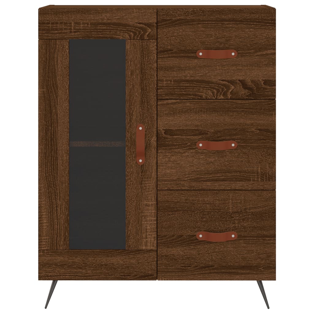 Sideboard Braun Eichen-Optik 69,5x34x90 cm Holzwerkstoff