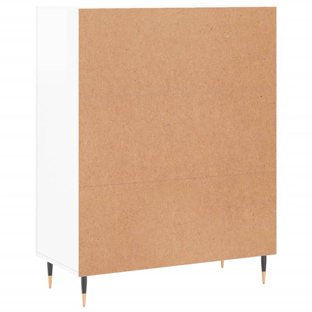 Sideboard Hochglanz-Weiß 69,5x34x90 cm Holzwerkstoff