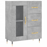 Thumbnail for Sideboard Betongrau 69,5x34x90 cm Holzwerkstoff