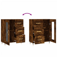 Thumbnail for Sideboard Räuchereiche 69,5x34x90 cm Holzwerkstoff