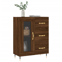Thumbnail for Sideboard Braun Eichen-Optik 69,5x34x90 cm Holzwerkstoff