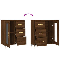 Thumbnail for Sideboard Braun Eichen-Optik 69,5x34x90 cm Holzwerkstoff