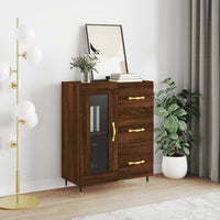 Thumbnail for Sideboard Braun Eichen-Optik 69,5x34x90 cm Holzwerkstoff
