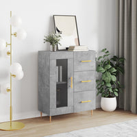Thumbnail for Sideboard Betongrau 69,5x34x90 cm Holzwerkstoff