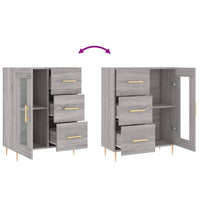Thumbnail for Sideboard Grau Sonoma 69,5x34x90 cm Holzwerkstoff