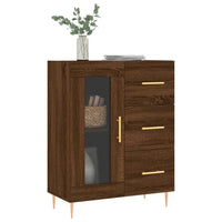 Thumbnail for Sideboard Braun Eichen-Optik 69,5x34x90 cm Holzwerkstoff