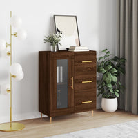 Thumbnail for Sideboard Braun Eichen-Optik 69,5x34x90 cm Holzwerkstoff