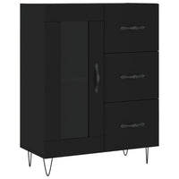 Thumbnail for Sideboard Schwarz 69,5x34x90 cm Holzwerkstoff