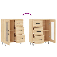 Thumbnail for Sideboard Sonoma-Eiche 69,5x34x90 cm Holzwerkstoff