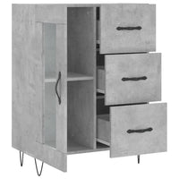 Thumbnail for Sideboard Betongrau 69,5x34x90 cm Holzwerkstoff