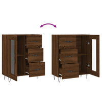 Thumbnail for Sideboard Braun Eichen-Optik 69,5x34x90 cm Holzwerkstoff
