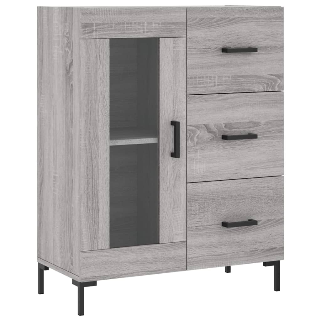 Sideboard Grau Sonoma 69,5x34x90 cm Holzwerkstoff