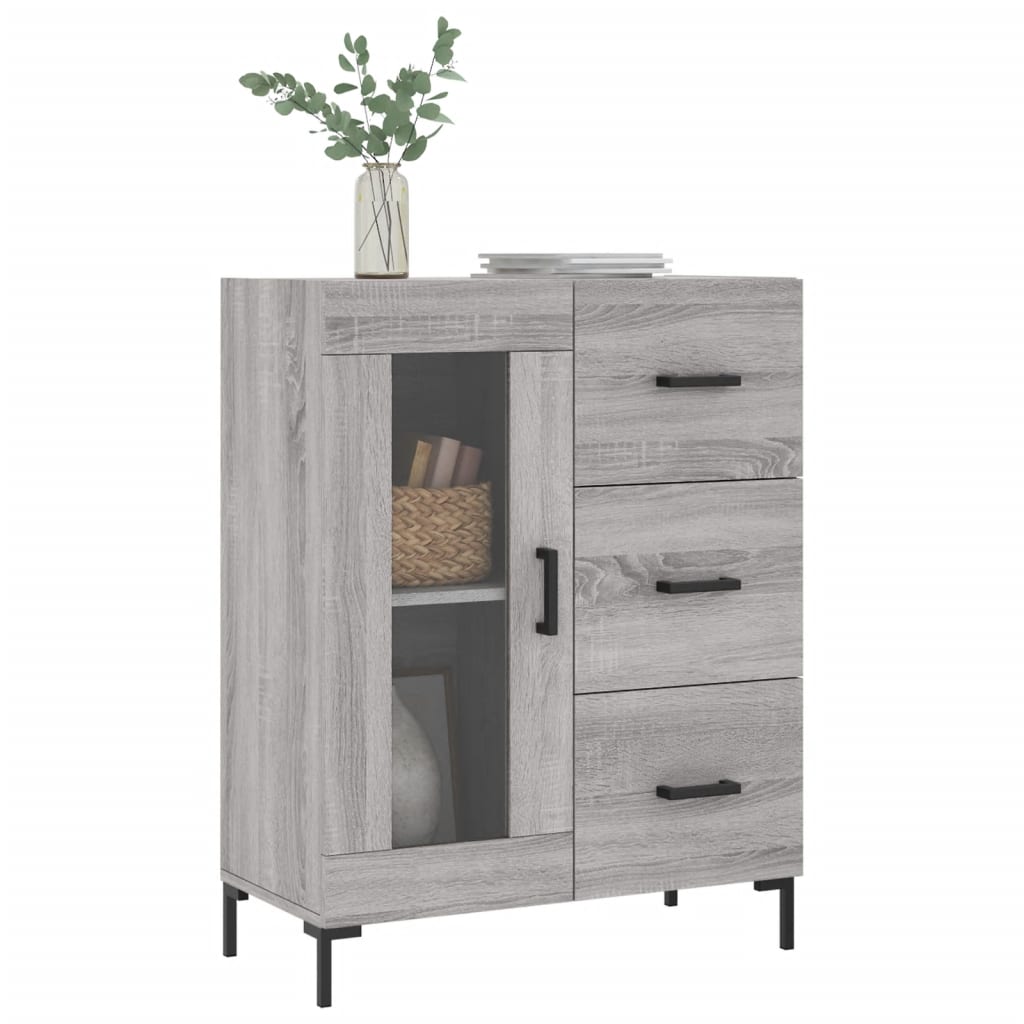 Sideboard Grau Sonoma 69,5x34x90 cm Holzwerkstoff