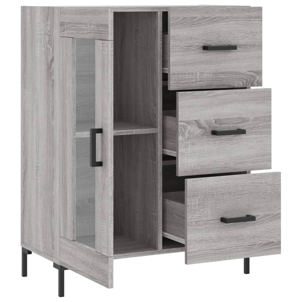 Sideboard Grau Sonoma 69,5x34x90 cm Holzwerkstoff