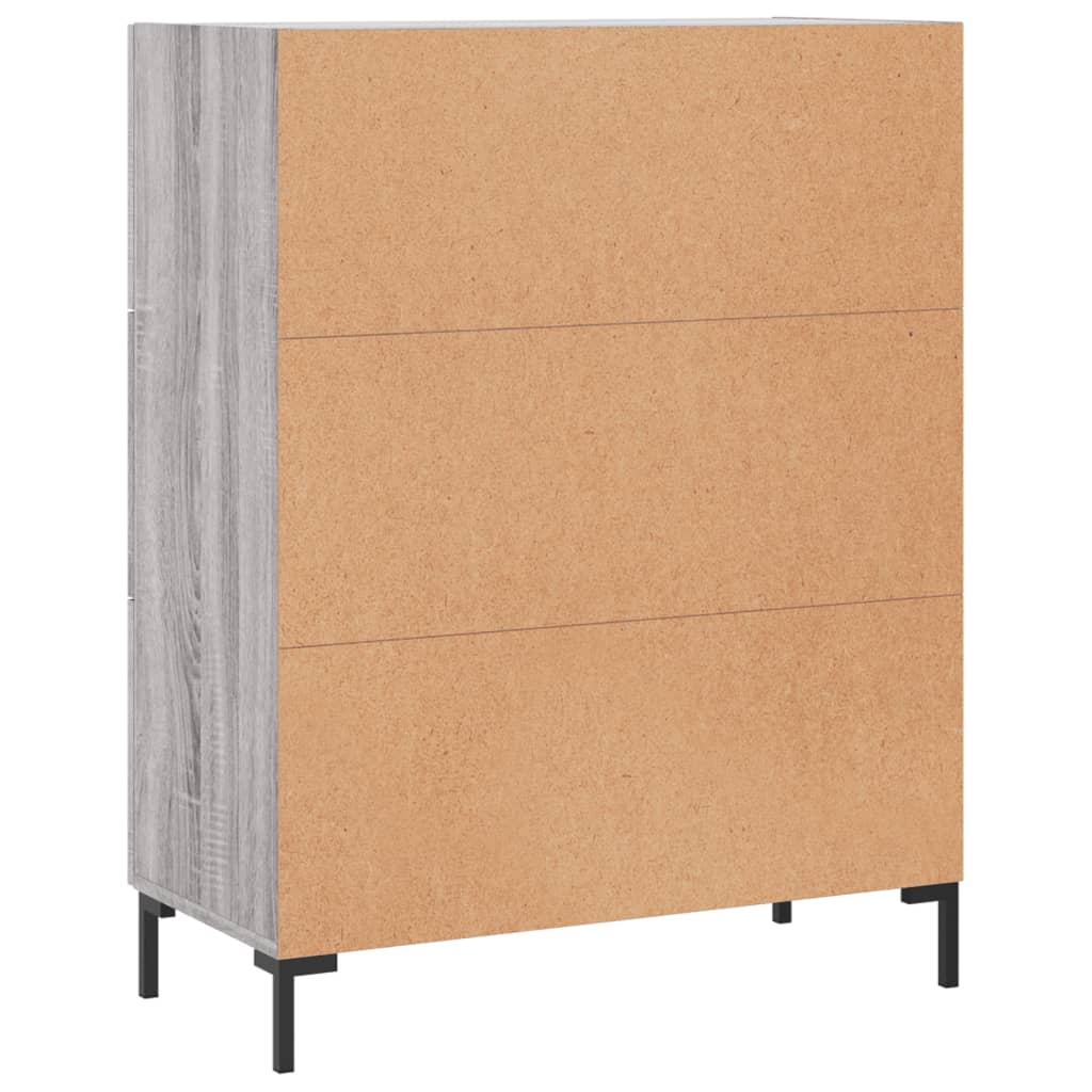 Sideboard Grau Sonoma 69,5x34x90 cm Holzwerkstoff