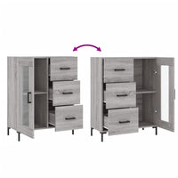 Thumbnail for Sideboard Grau Sonoma 69,5x34x90 cm Holzwerkstoff
