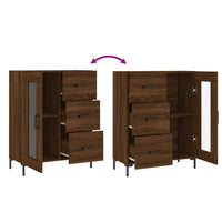 Thumbnail for Sideboard Braun Eichen-Optik 69,5x34x90 cm Holzwerkstoff