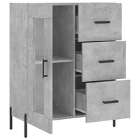 Thumbnail for Sideboard Betongrau 69,5x34x90 cm Holzwerkstoff