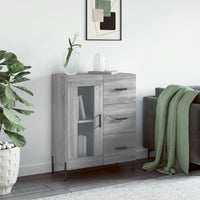 Thumbnail for Sideboard Grau Sonoma 69,5x34x90 cm Holzwerkstoff